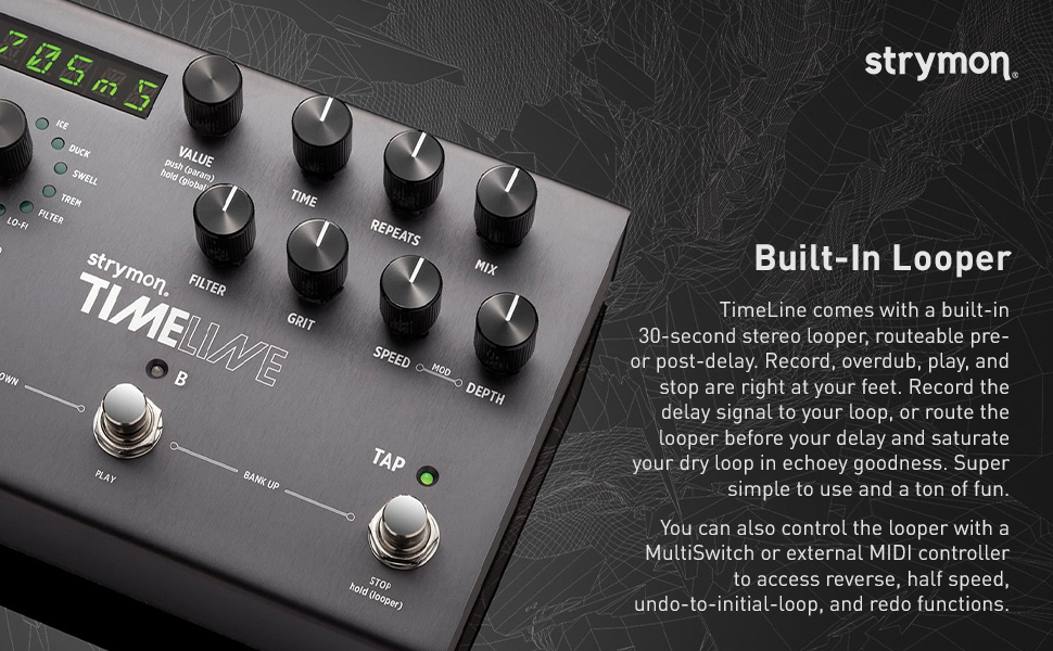 Amazon.com: Strymon TimeLine Multidimensional Delay Pedal