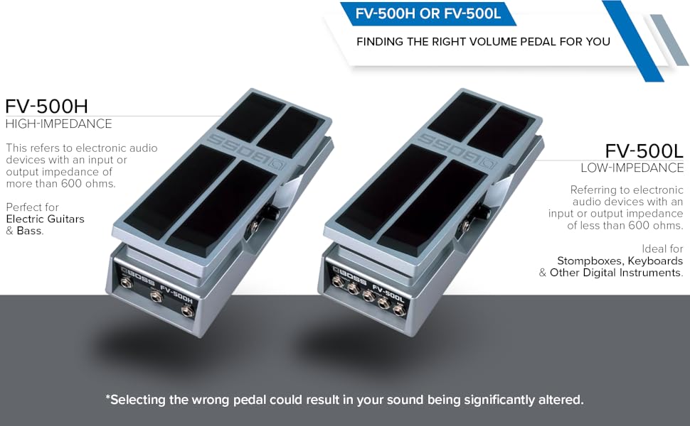 Amazon.com: BOSS FV-500L Low-Impedance Foot Volume Pedal for your