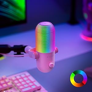 Amazon.co.jp: Razer レイザー Seiren V3 Chroma (Quartz Pink