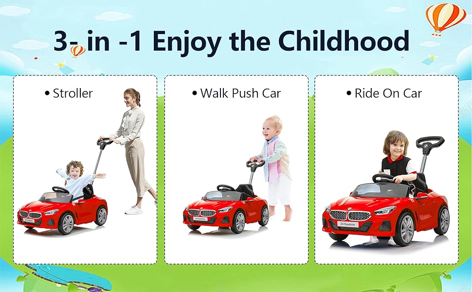 Amazon.com: Voupou Push Ride-on Car for Toddlers 1-5, Licensed BMW