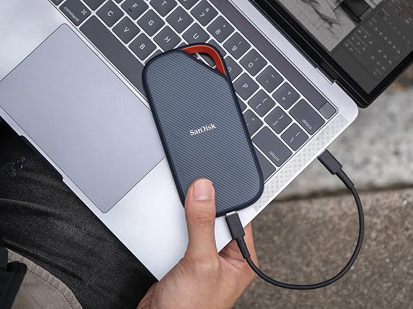 SanDisk Extreme PRO Portable SSD with USB4 4TB, (Up to 3800 MB/s