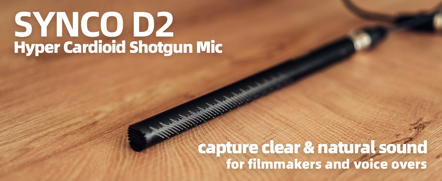 Amazon | ショットガンマイク, SYNCO MIC-D2 超指向性マイク 黄銅製