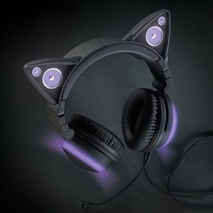 Amazon.co.jp: LED付き 高機能 ネコ耳ヘッドフォン 『AXENT WEAR』 Cat