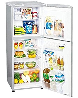Amazon.co.jp: AQR-141F-S(ア-バンシルバ-) 2ドア冷蔵庫 右開き 140L
