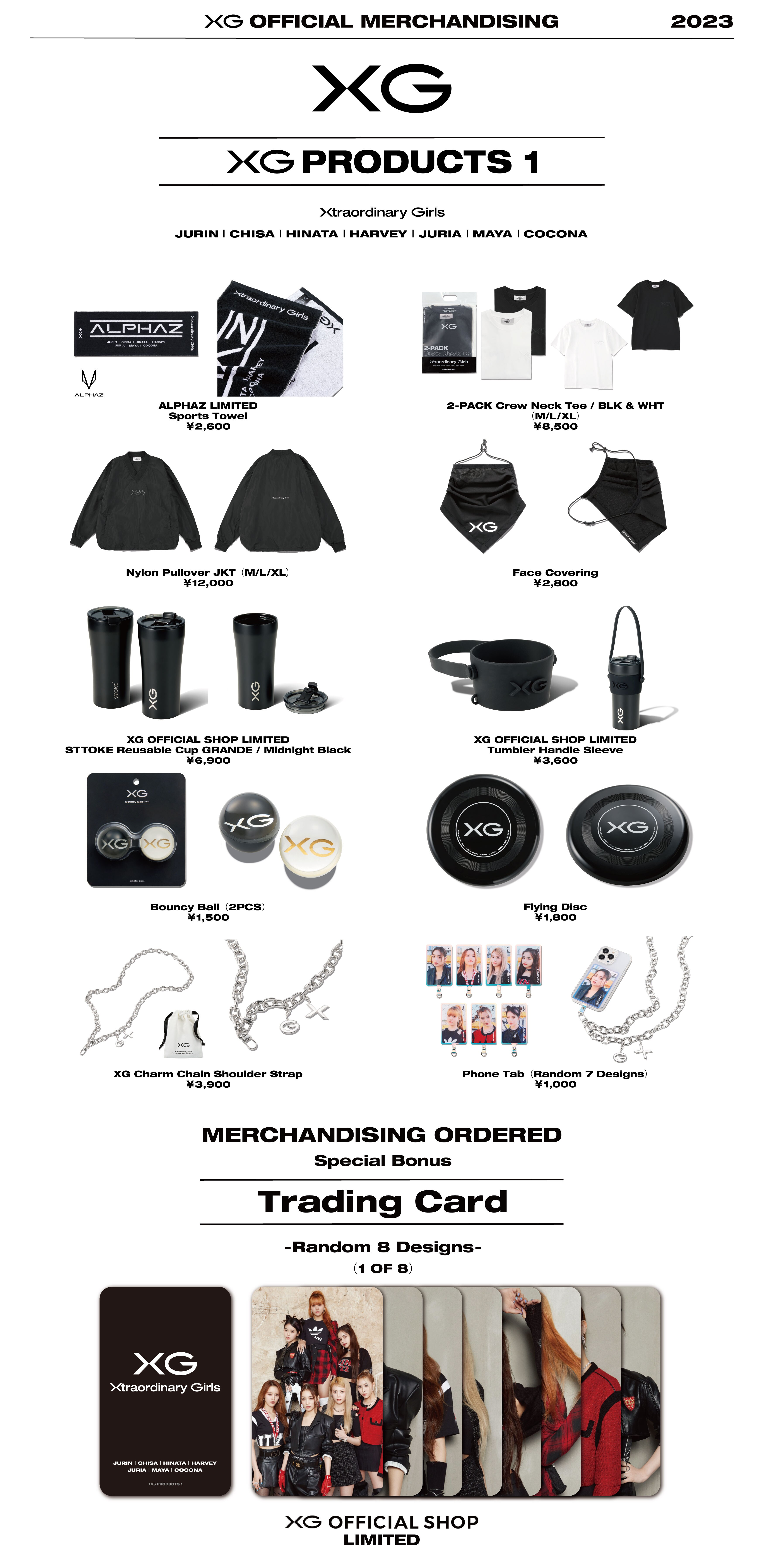 XG OFFICIAL MERCHANDISE “XG PRODUCTS 1” NOW ON ALPHAZ EXCLUSIVE