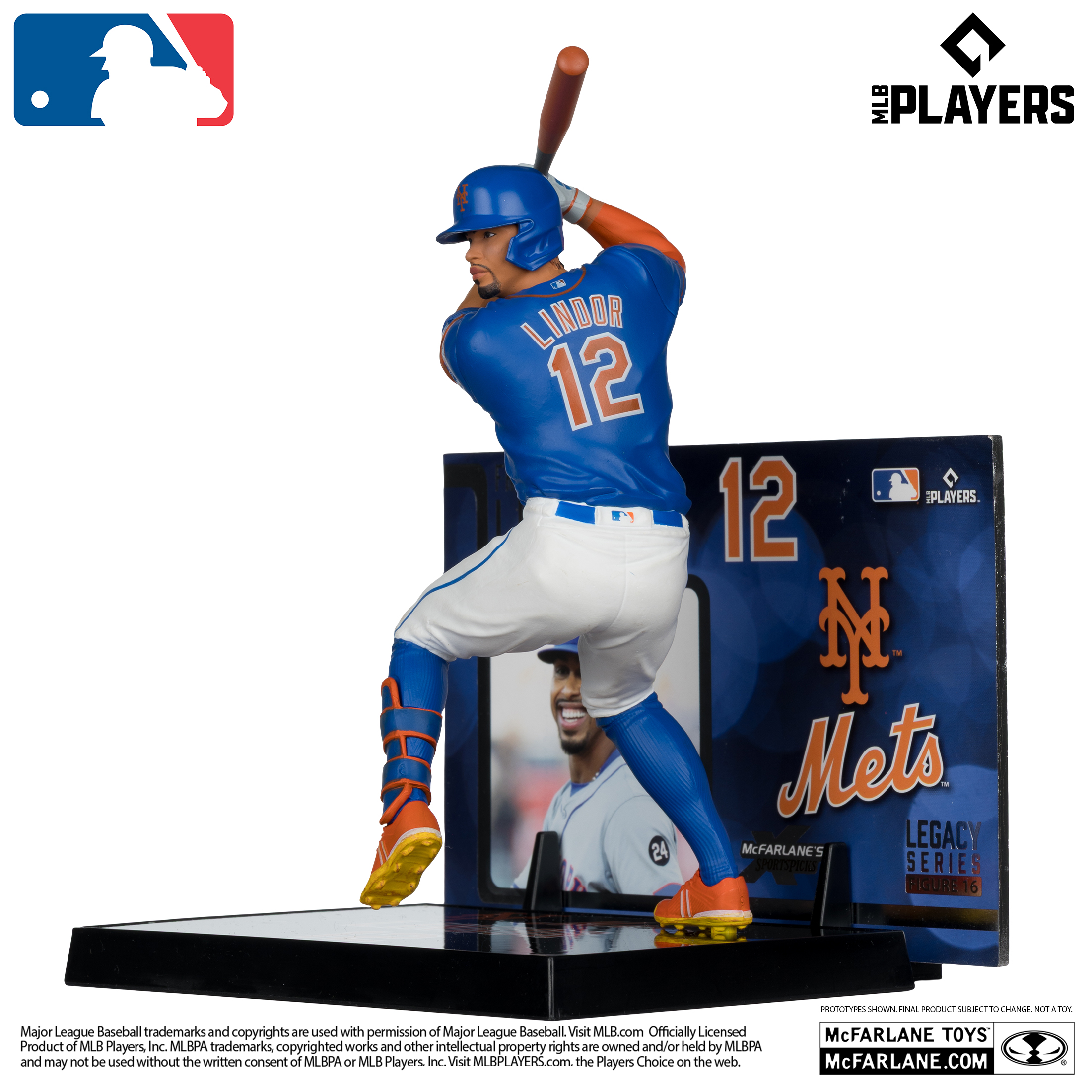 Fransisco Lindor (New York Mets) 7in Posed Figure MLB McFarlane's