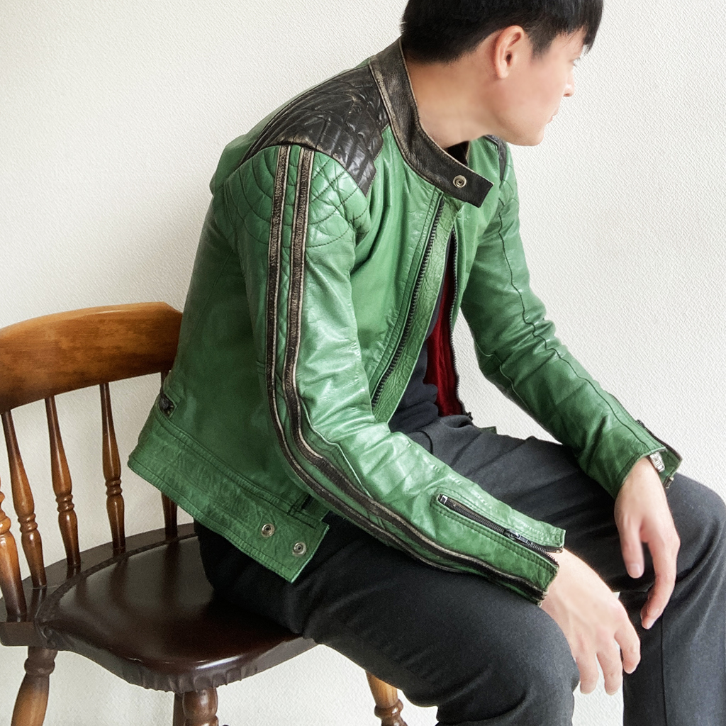 1960年代オランダ製レザーライダースジャケット 1960's Dutch Leather