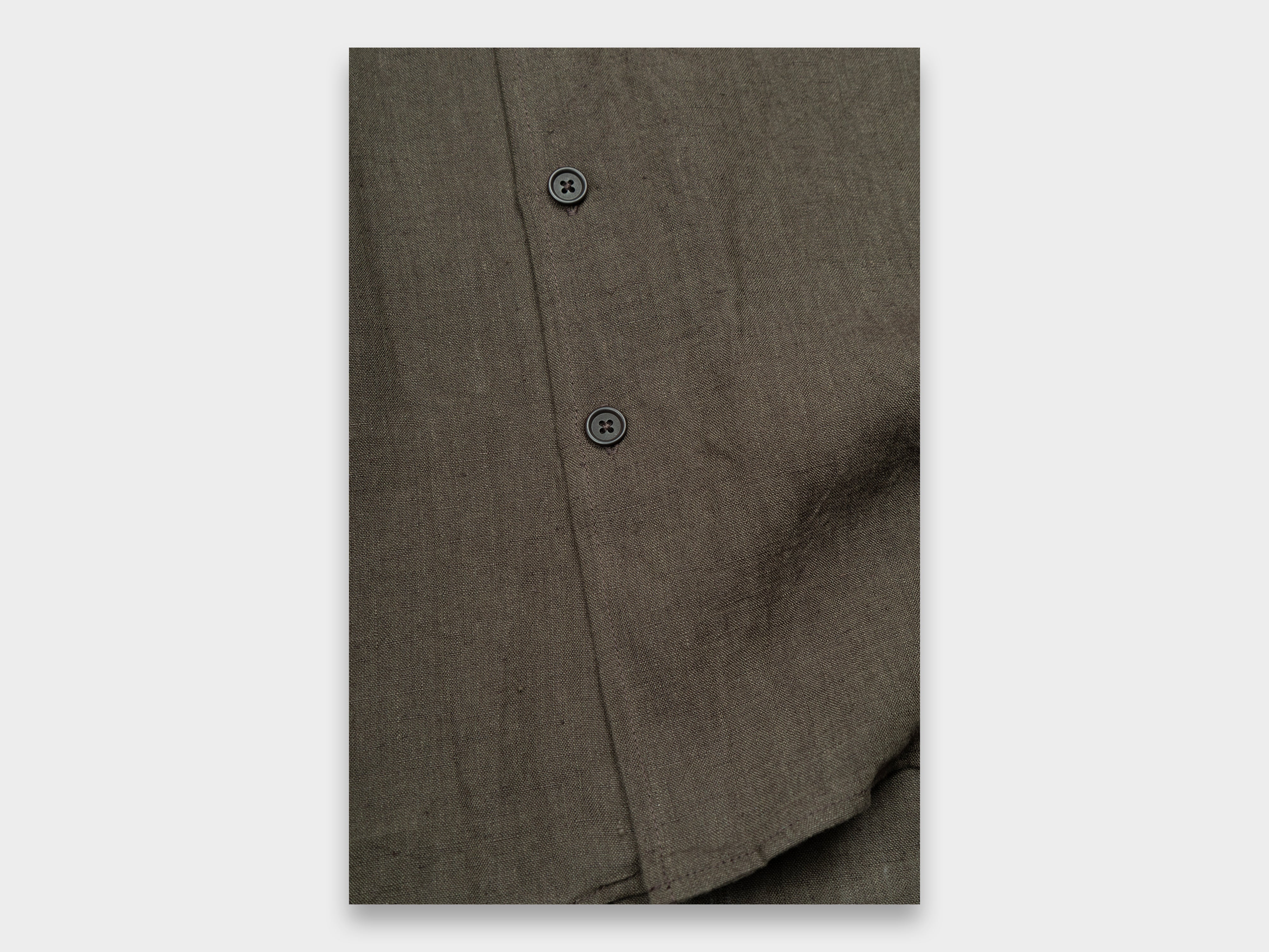 Evan Kinori Two Pocket Shirt Linen Hemp Brown – MAN–TLE