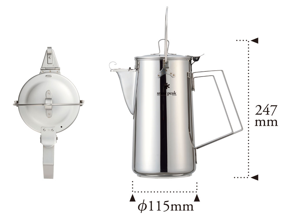 スノーピーク(snow peak) クラシックケトル1.8 CS-270 レビュー。定番