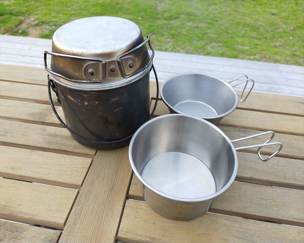 シェラカップとロッキーカップとソロ用クッカーを比較してみた