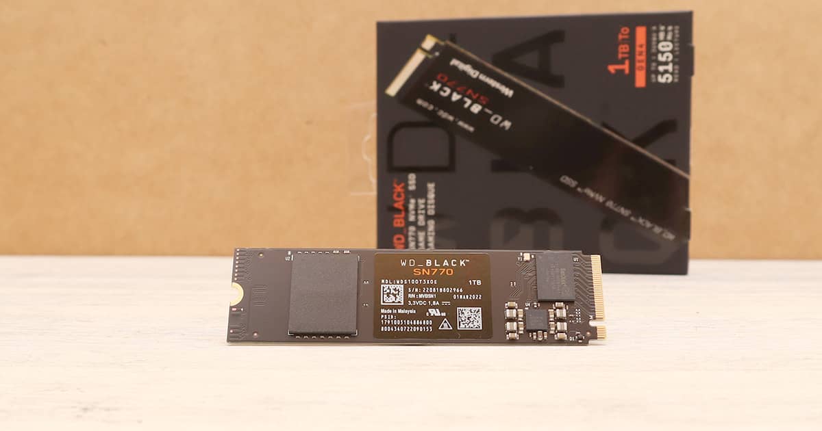 WD Black SN770 レビュー】保存容量で速度が変わるPCIe4.0 NVMe SSD