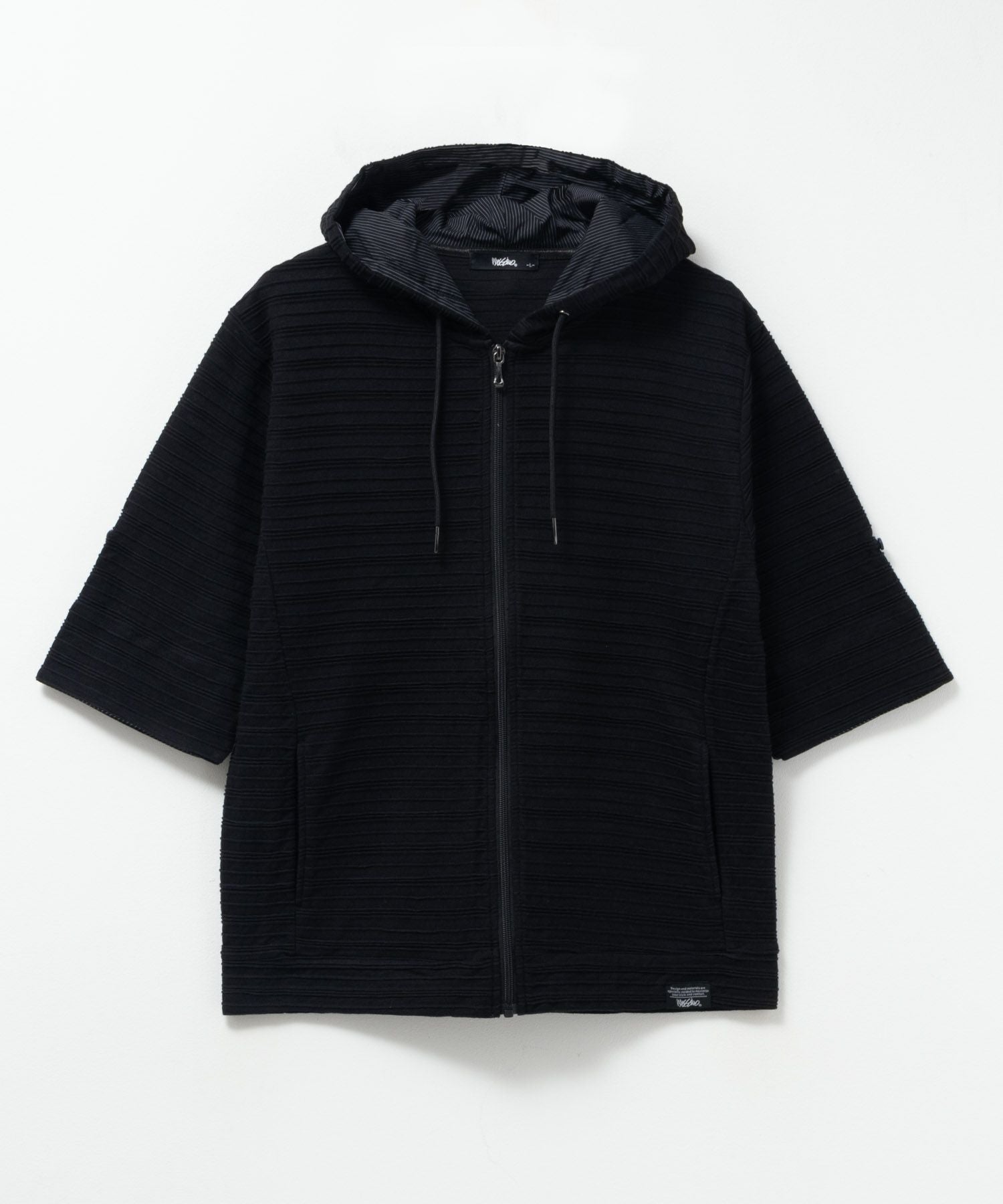 MOSSIMO ロールアップ6分袖パーカー メンズ