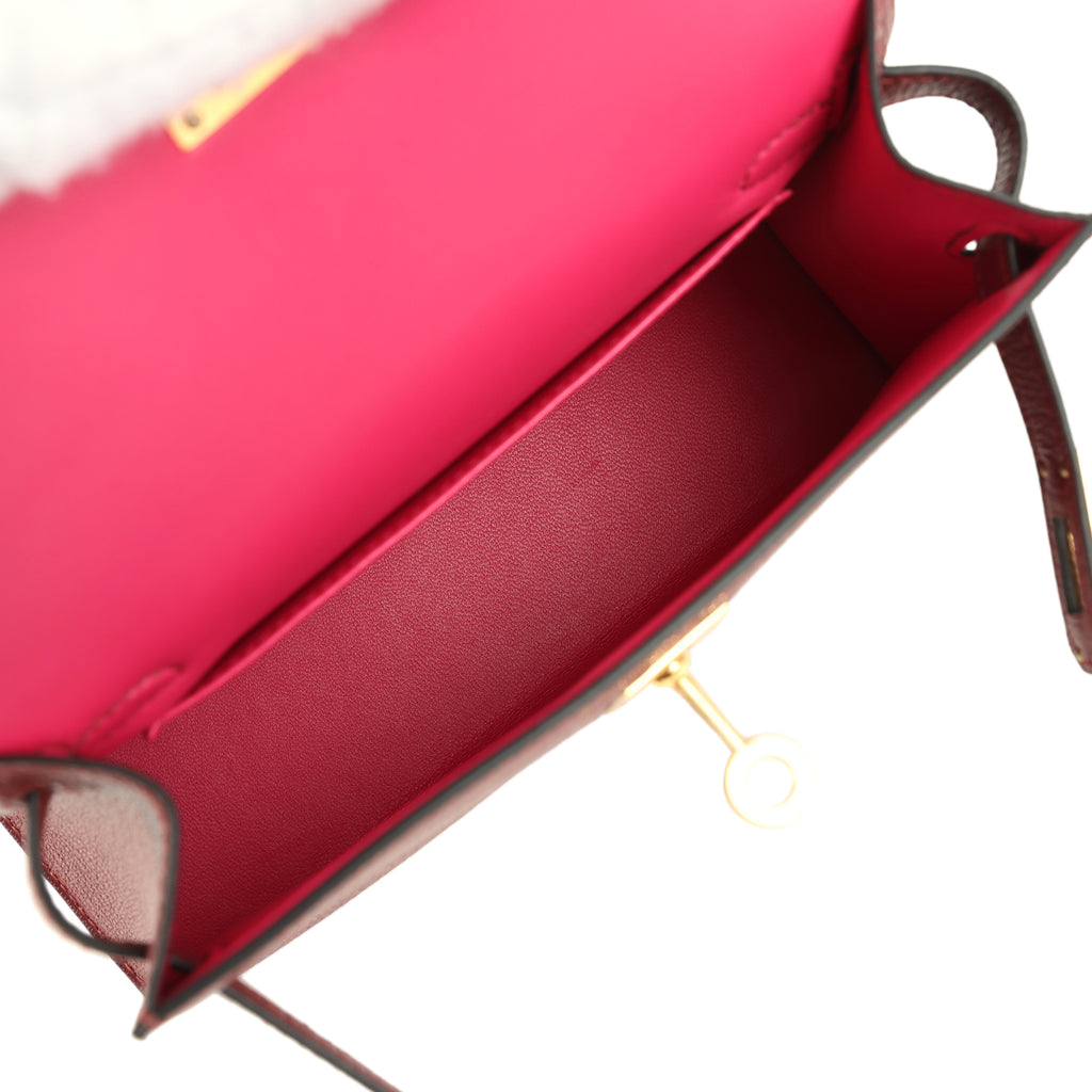 Hermes Special Order (HSS) Kelly Sellier 20 Rouge H Verso Chevre Mysor