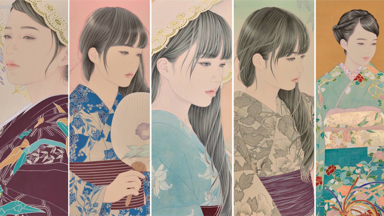 深く心に刻まれる程に美しい美人画の数々、宮﨑優さんの作品がステキ