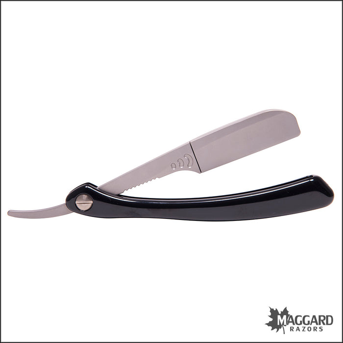 Feather Artist Club SR Folding Straight Razor Shavette, Black