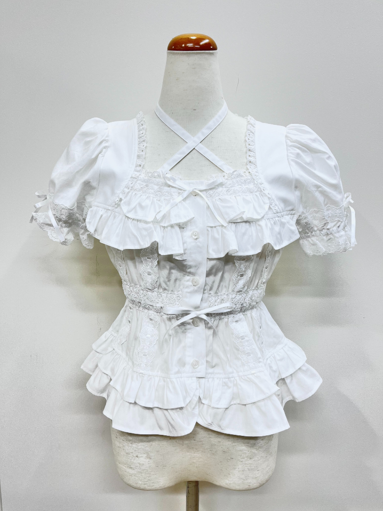 BABY,THE STARS SHINE BRIGHT 2段フリル半袖ブラウス - BELSELウェブ