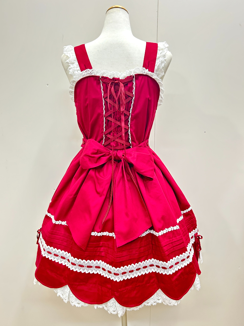 BABY,THE STARS SHINE BRIGHT リボンスカラップジャンパースカート