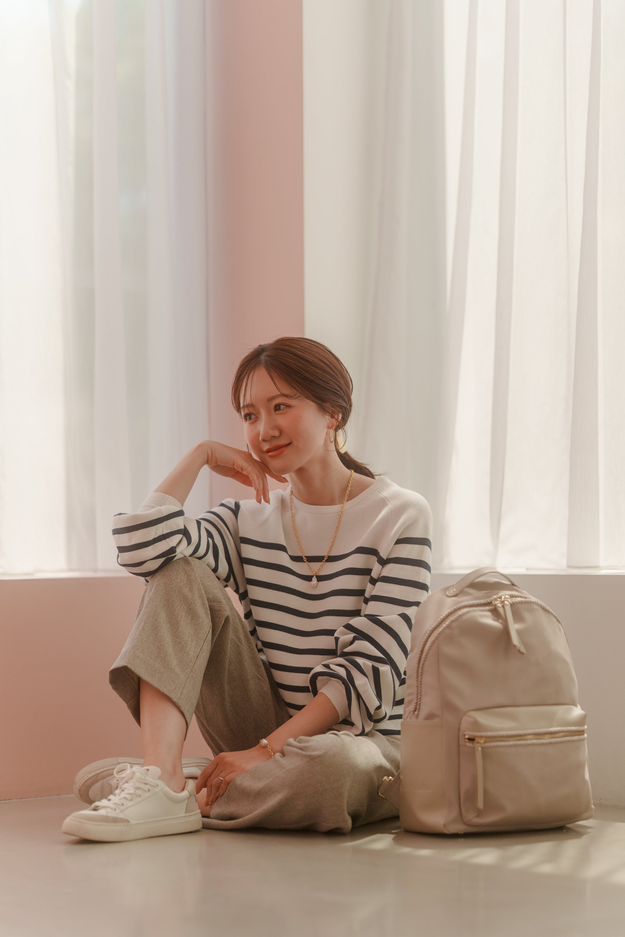 ツイストコードバックパック【リサイクルポリエステル】 – Maison Echelle