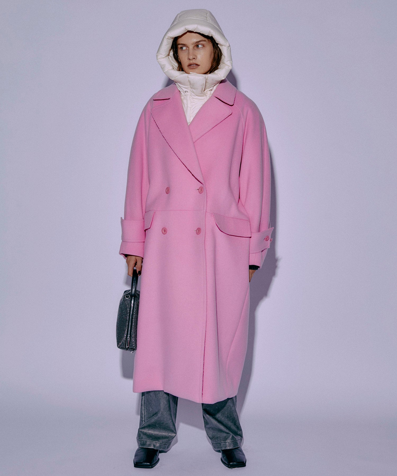 SALE】Super140 Melton Double Coat