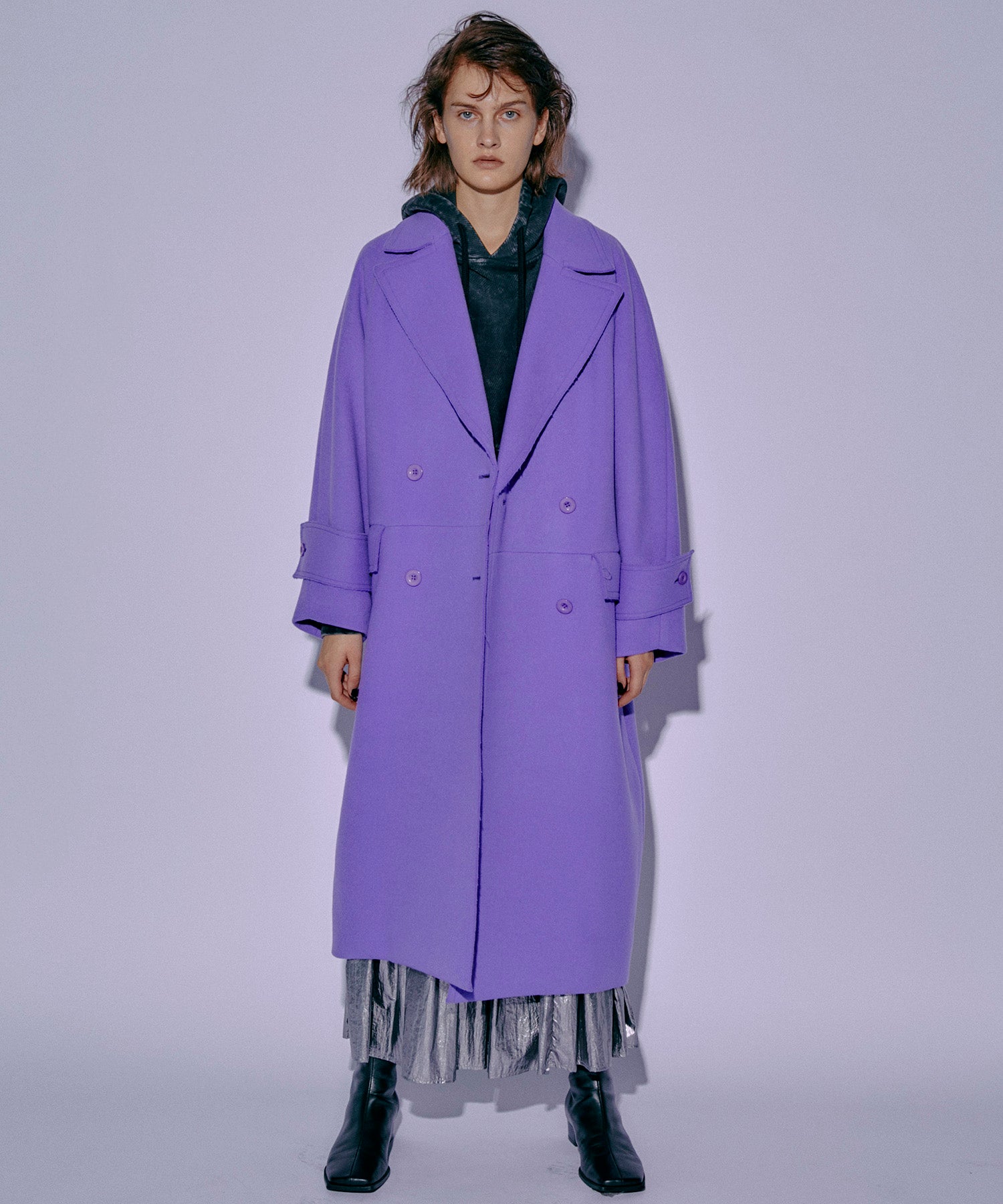 SALE】Super140 Melton Double Coat