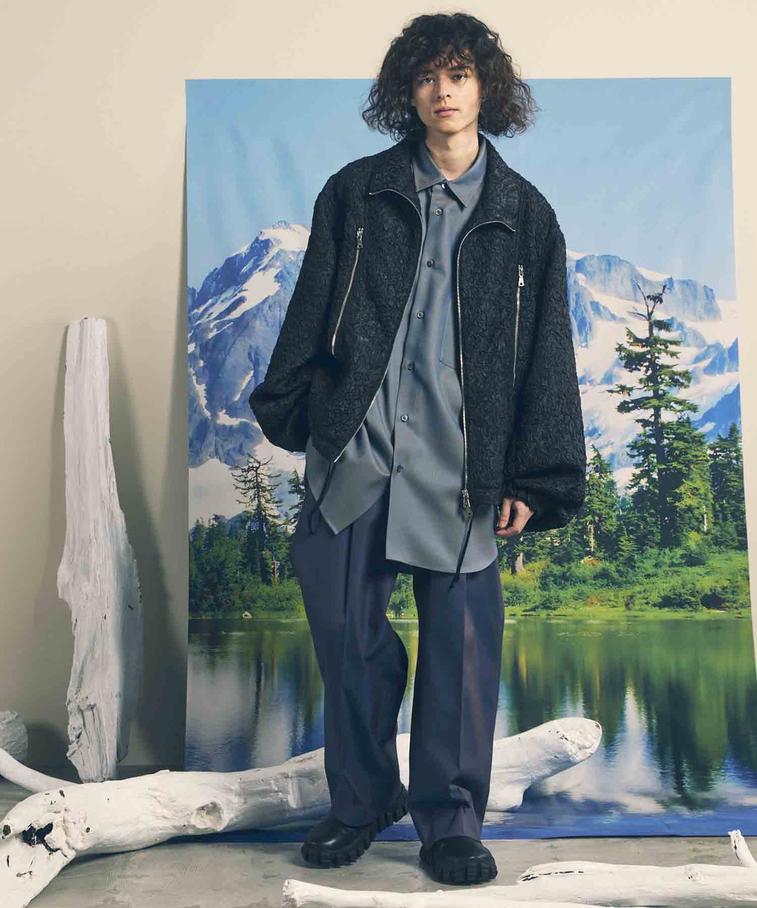 120/2/2 Suvin Cotton Gabardine Prime-Wide One Tuck Pants