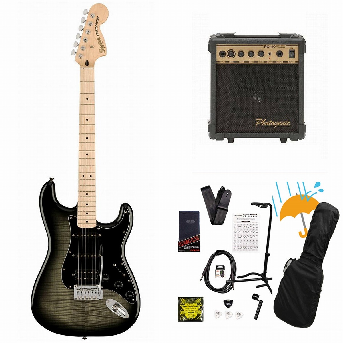 Squier by Fender / Affinity Series Stratocaster FMT HSS Maple FB