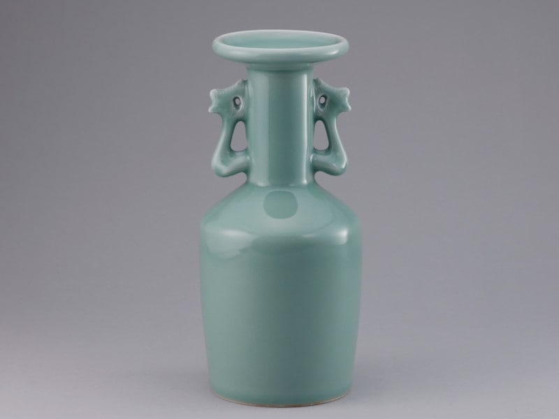 青磁 鳳凰耳付花入 | すべての商品 | 淡交社 茶道具と茶席のきもの