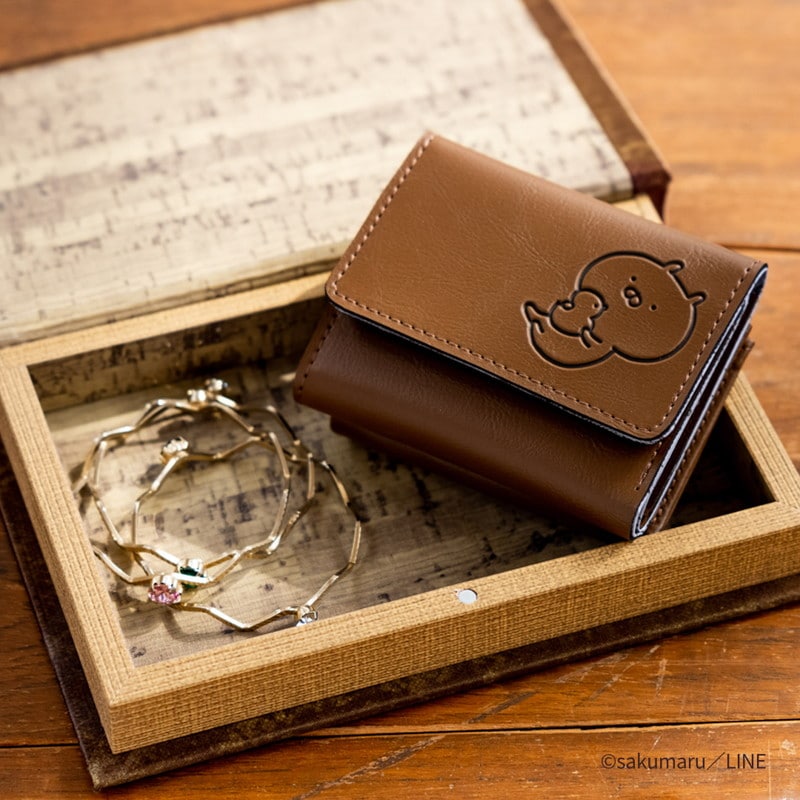 うさまる 三つ折り財布BOOK BROWN | 商品カテゴリ一覧,宝島社公式商品