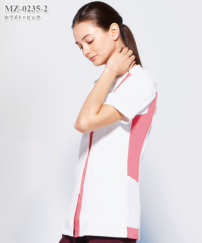 ミズノ女子ジャケット半袖[チトセ製品] MZ-0235｜THS-白衣通販・販売