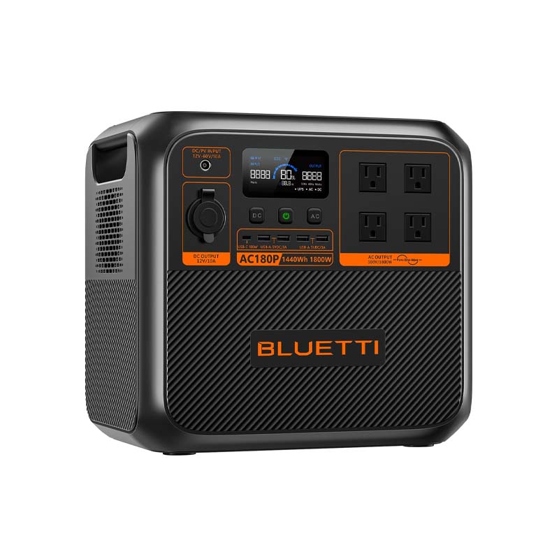 BLUETTI 大容量ポータブル電源 AC180P｜防災推奨 1440Wh 1800W | 家電