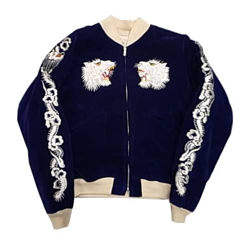 50's Souvenir Jacket スーベニア ジャケット スカジャン ネイビー別珍