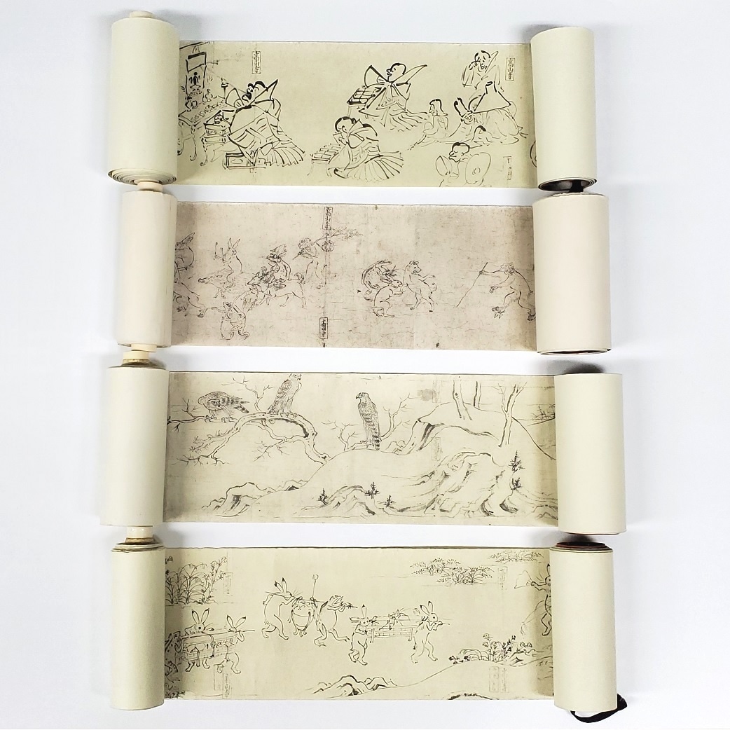 ミニチュア絵巻 鳥獣戯画(4巻セット) | ミニチュア屏風・絵巻 | 東京