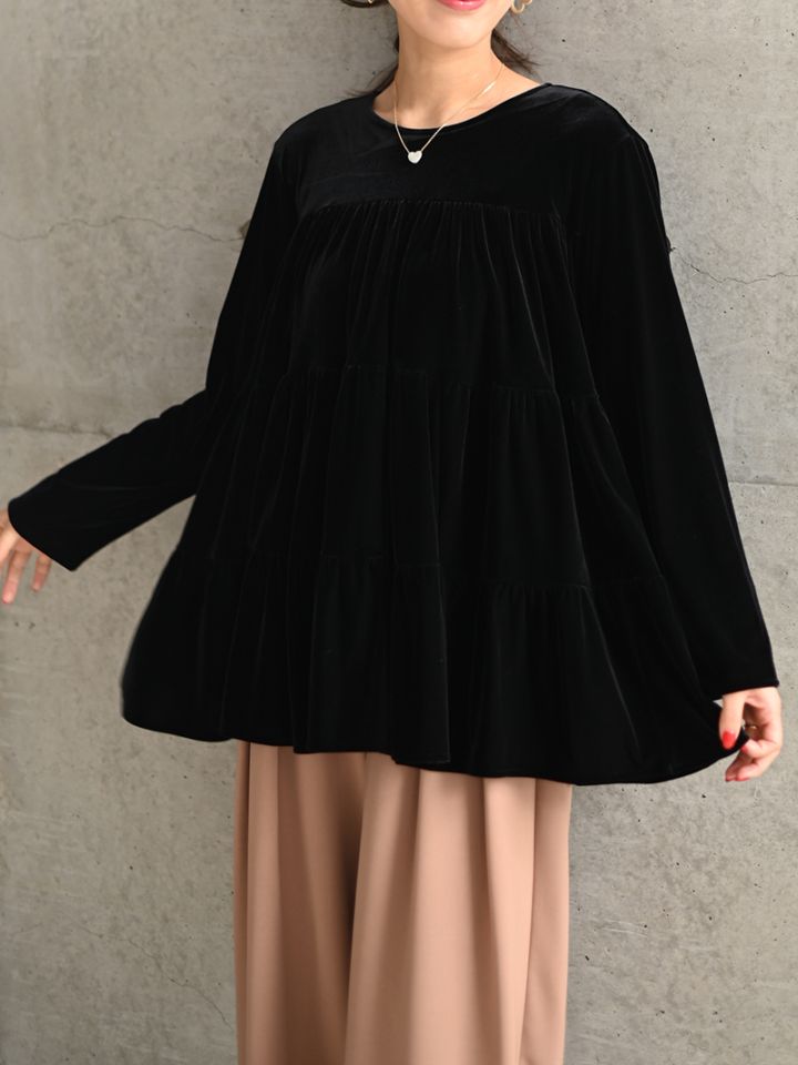 ベロアフェアリートップス | Tops,トップス | | TREFLE＋1（トレフル