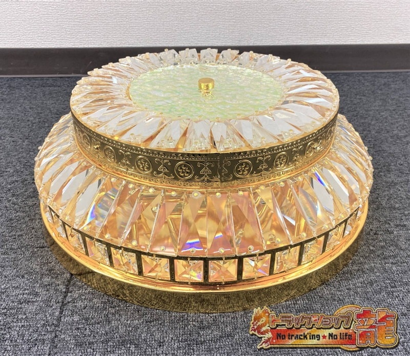 Φ40cm オーロラ シャンデリア 天吊り BA15S口金仕様 フルゴールド