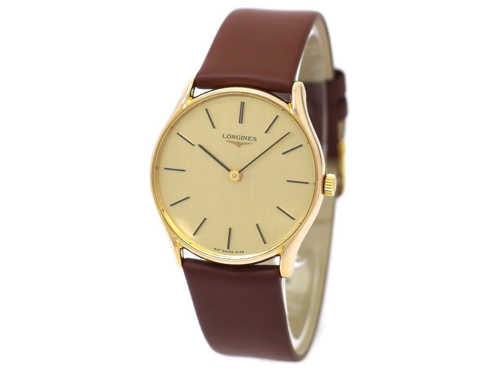 ロンジン Ref.4139 薄型 金メッキケース 2針 Cal.L847.4 17石 手巻 OH