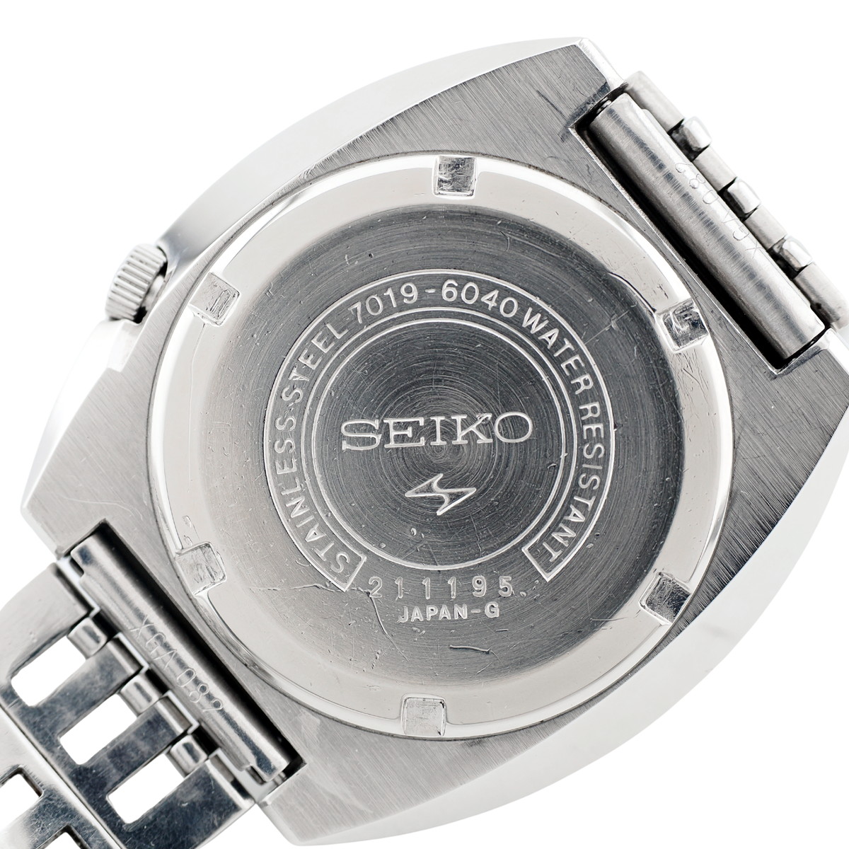 セイコー 5スポーツ 7019-6040 ブラック文字盤 21石 自動巻 OH済 昭和47