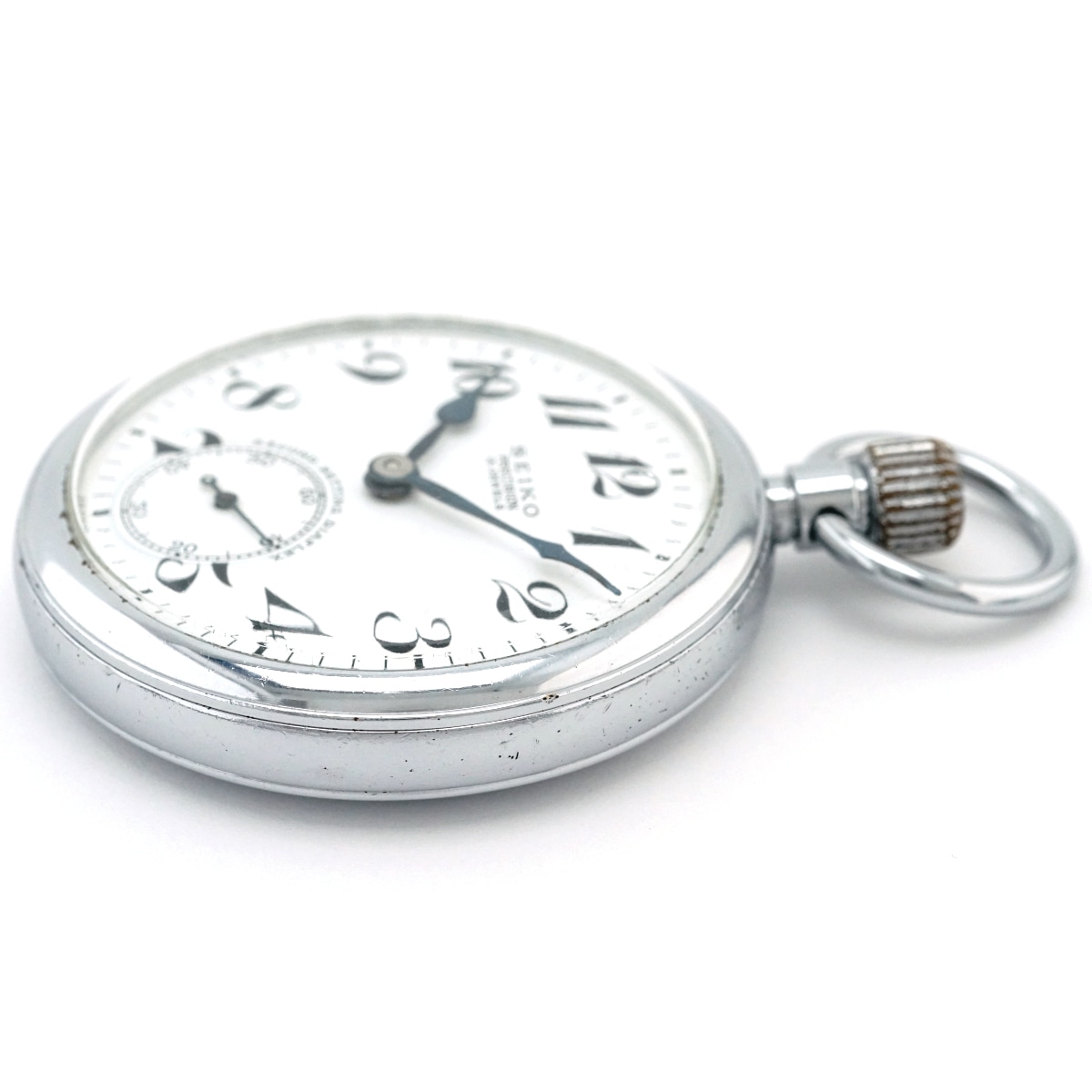 セイコー プレシジョン 懐中時計 鉄道時計 国鉄関西 青針 セコンド