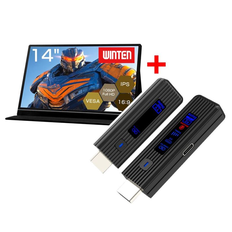 モバイルモニター 高画質フルHD 15.6インチ 1年保証 WT-156H2-BS