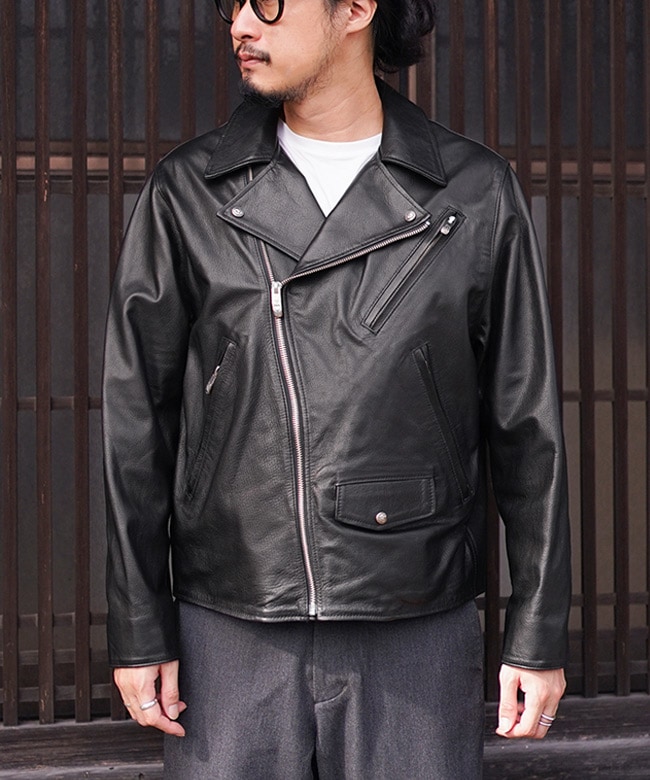 PC-017-1962]PORTER CLASSIC(ポータークラシック) PC RIDERS JACKET W