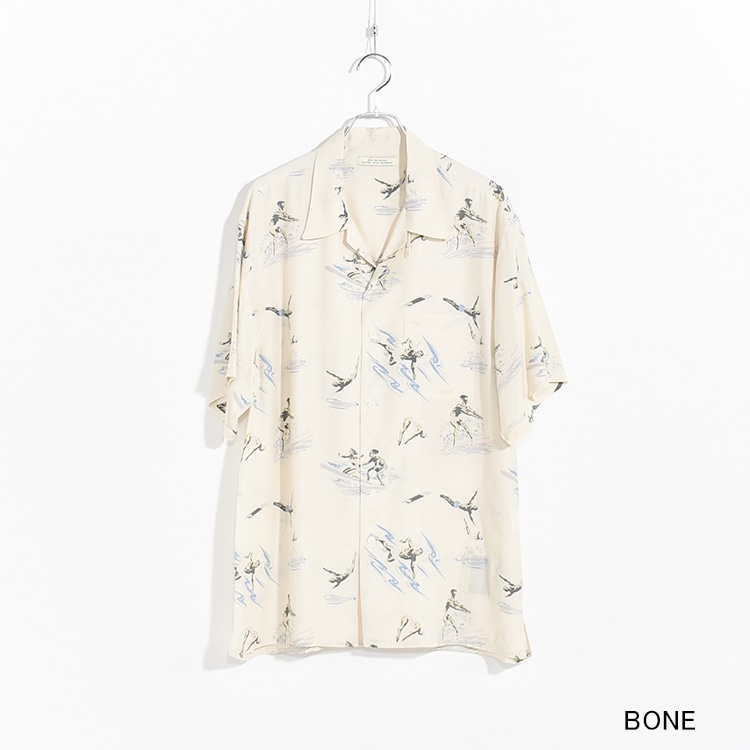 241OJ-SH06)OLD JOE(オールドジョー)ORIGINAL PRINTED OPEN COLLAR