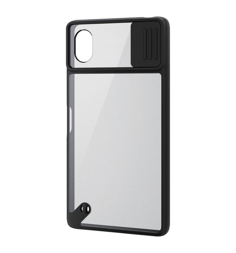 カメラレンズカバー付きケース ブラック PM-X223HVCCSBK