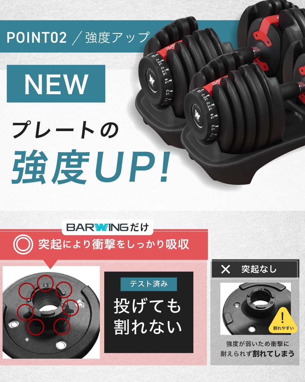 可変式ダンベル 24kg 2個セット 15段階調節 重量調節 アジャスタブル