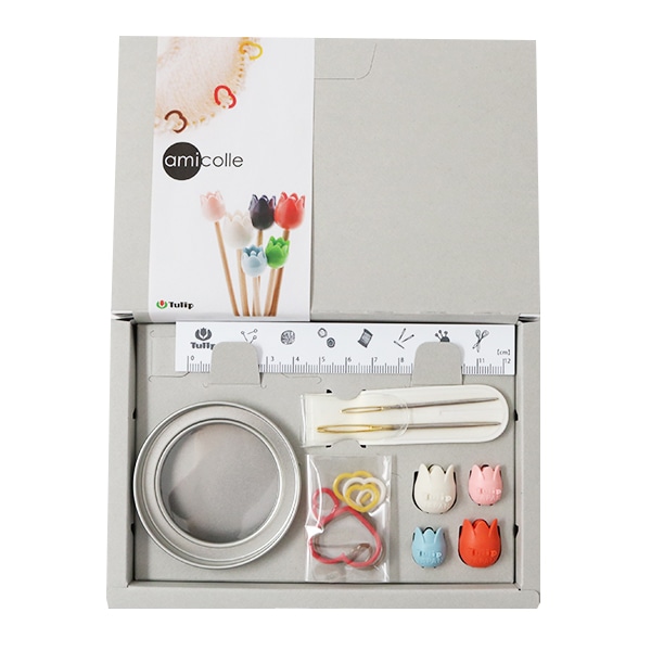 編み物ツール 『アミコレセット (段数えマーカー・編針キャップ) ASC