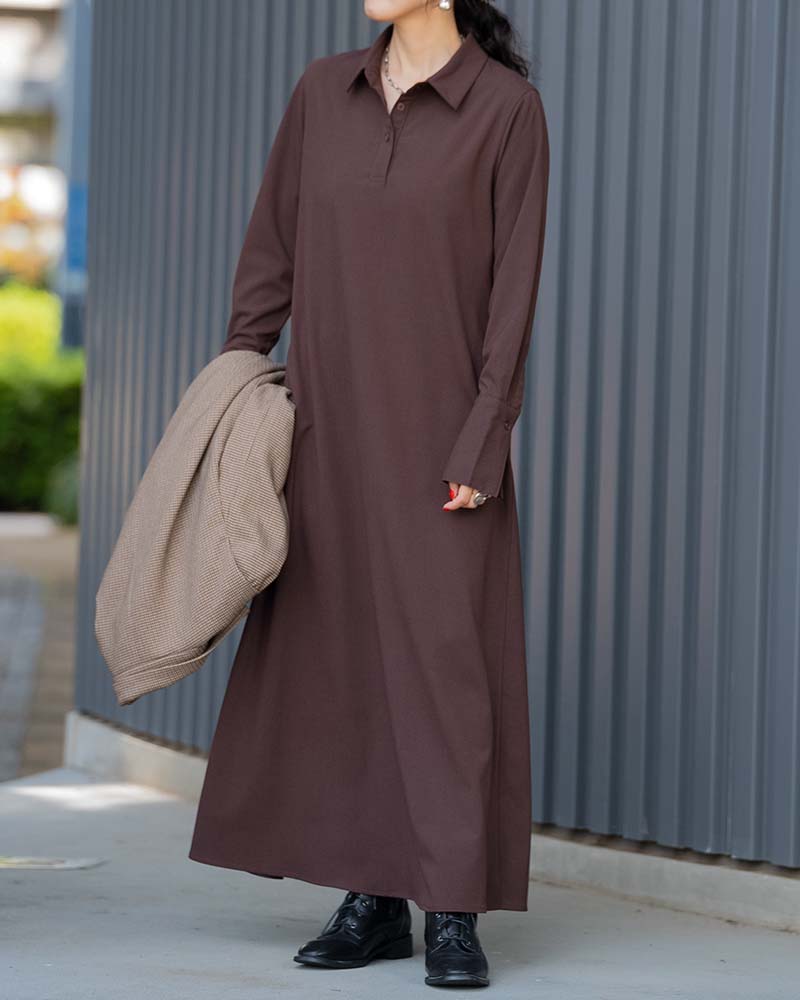 Ai TAKAHASHI】Aラインプルオーバーシャツワンピース | ONE-PIECE