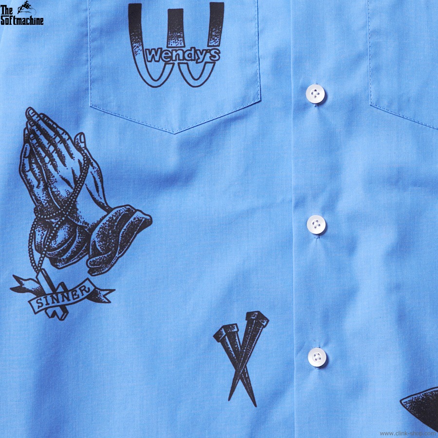 CLINK｜SOFTMACHINE SCRAWL SHIRTS S/S (BLUE)｜東京・吉祥寺