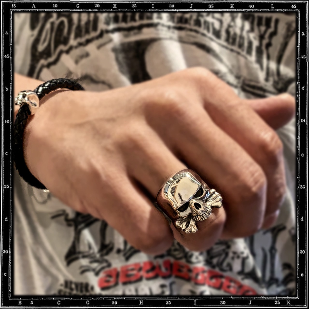 EVIL SKULL RING SMALL CROSSBONES | クレイジーピッグ公式オンライン