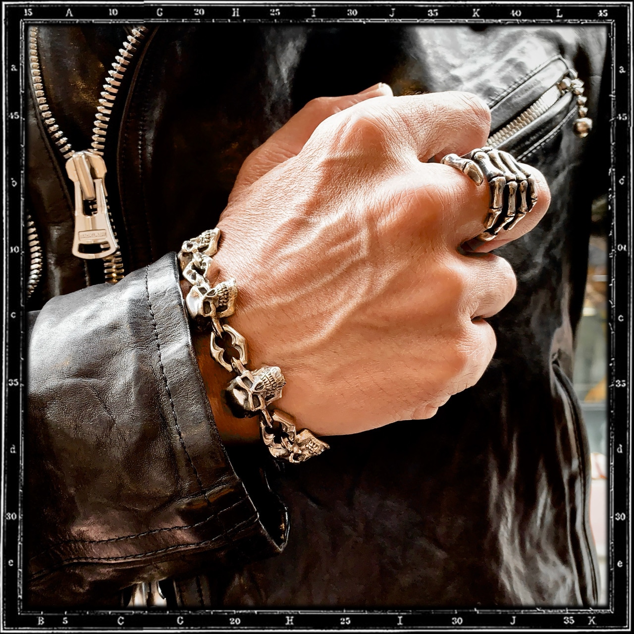 SKULL & LINK BRACELET | クレイジーピッグ公式オンラインストア