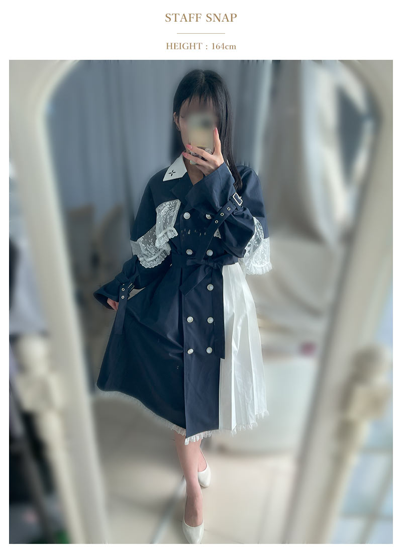 2wayスプリングコートワンピース Favorite フェイバリット トレンチ