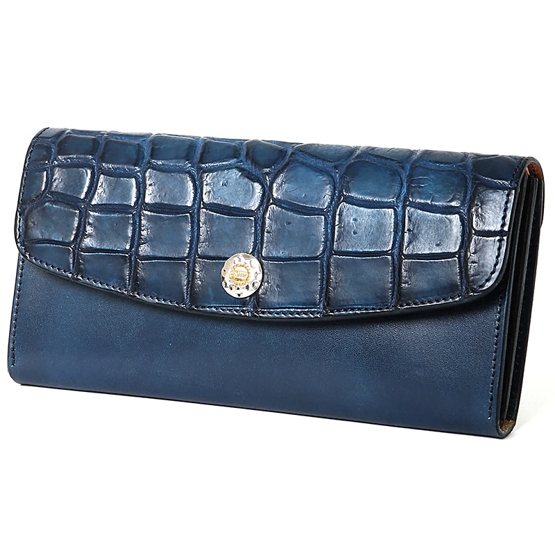 モト MOTO ヌメクロコダイルロングウォレット NUME CROCODILE LONG