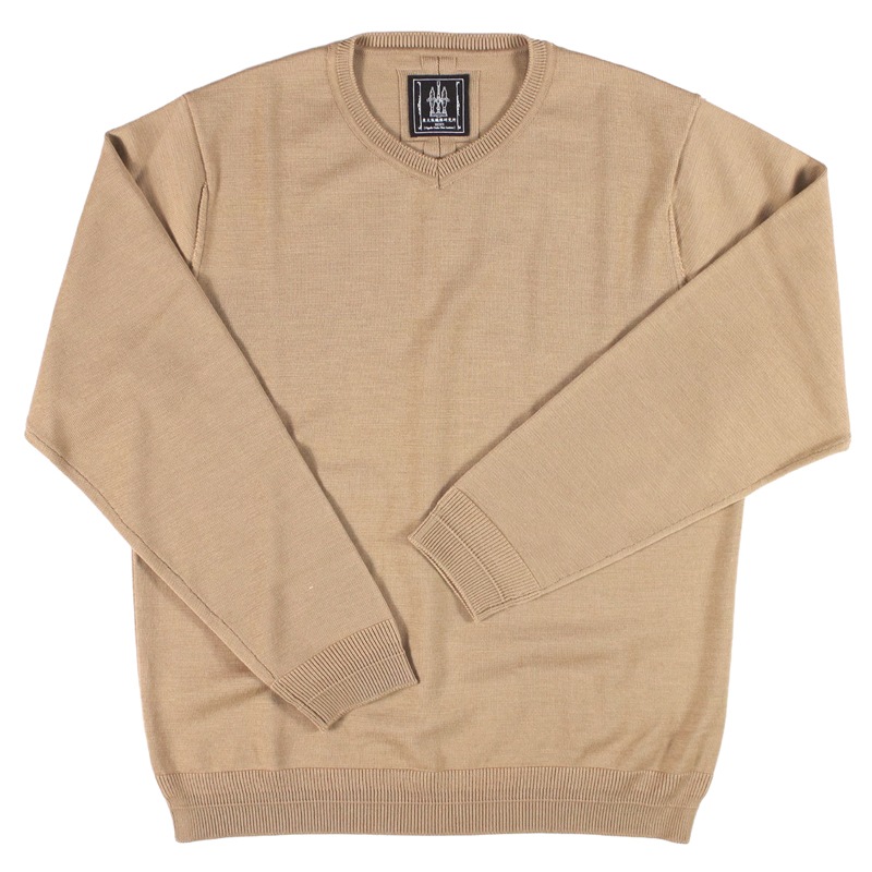 東大阪繊維研究所(HOFI) 18.5μmウール Vネックセーター HOFI-046 | 東